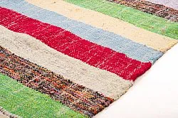 Marokkolainen Kilim matto Boucherouite 125 x 215 cm