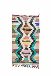 Marokkolainen Kilim matto Boucherouite 135 x 245 cm