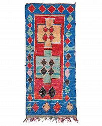 Marokkolainen Kilim matto Boucherouite 325 x 140 cm