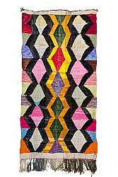 Marokkolainen Kilim matto Boucherouite 150 x 305 cm