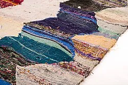 Marokkolainen Kilim matto Boucherouite 155 x 325 cm