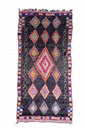 Marokkolainen Kilim matto Boucherouite 320 x 155 cm