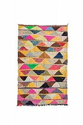 Marokkolainen Kilim matto Boucherouite 140 x 230 cm