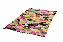 Marokkolainen Kilim matto Boucherouite 140 x 230 cm