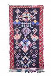Marokkolainen Kilim matto Boucherouite 290 x 150 cm