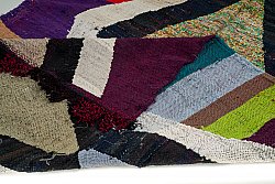 Marokkolainen Kilim matto Boucherouite 135 x 255 cm