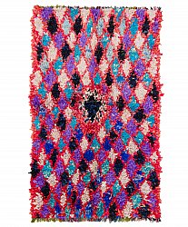 Marokkolainen Kilim matto Boucherouite 235 x 135 cm