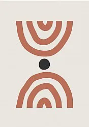 Wilton-matto - Vannes (beige/musta/oranssi)