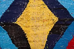 Marokkolainen Kilim matto Boucherouite 140 x 275 cm