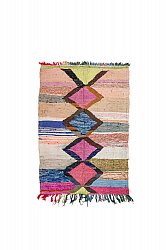 Marokkolainen Kilim matto Boucherouite 135 x 195 cm