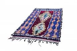 Marokkolainen Kilim matto Boucherouite 245 x 135 cm