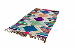 Marokkolainen Kilim matto Boucherouite 130 x 230 cm