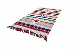 Marokkolainen Kilim matto Boucherouite 145 x 295 cm