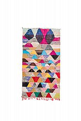 Marokkolainen Kilim matto Boucherouite 100 x 190 cm