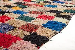 Marokkolainen Kilim matto Boucherouite 280 x 155 cm