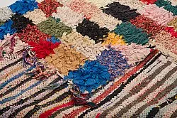 Marokkolainen Kilim matto Boucherouite 280 x 155 cm