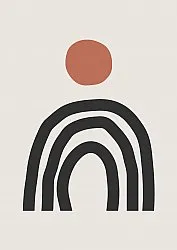 Wilton-matto - Rochelle (beige/musta/oranssi)
