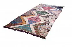 Marokkolainen Kilim matto Boucherouite 145 x 310 cm