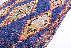 Marokkolainen Kilim matto Boucherouite 260 x 90 cm
