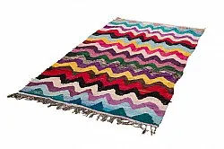 Marokkolainen Kilim matto Boucherouite 125 x 235 cm