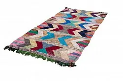 Marokkolainen Kilim matto Boucherouite 130 x 275 cm