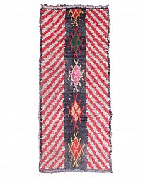 Marokkolainen Kilim matto Boucherouite 230 x 100 cm