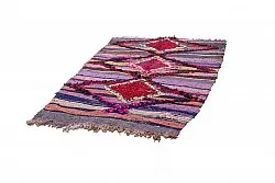 Marokkolainen Kilim matto Boucherouite 210 x 130 cm