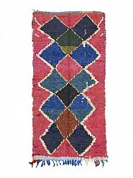 Marokkolainen Kilim matto Boucherouite 250 x 120 cm