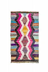 Marokkolainen Kilim matto Boucherouite 150 x 255 cm