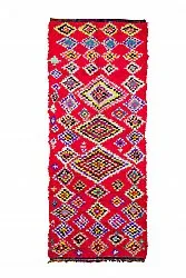 Marokkolainen Kilim matto Boucherouite 320 x 130 cm