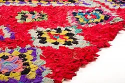 Marokkolainen Kilim matto Boucherouite 320 x 130 cm