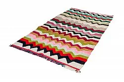 Marokkolainen Kilim matto Boucherouite 120 x 235 cm