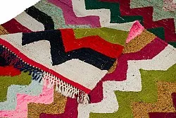 Marokkolainen Kilim matto Boucherouite 120 x 235 cm