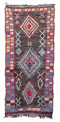 Marokkolainen Kilim matto Boucherouite 260 x 120 cm