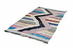 Marokkolainen Kilim matto Boucherouite 130 x 230 cm