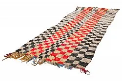 Marokkolainen Kilim matto Boucherouite 360 x 125 cm