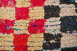Marokkolainen Kilim matto Boucherouite 360 x 125 cm