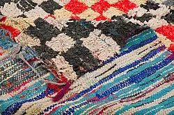 Marokkolainen Kilim matto Boucherouite 360 x 125 cm