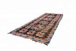 Marokkolainen Kilim matto Boucherouite 395 x 150 cm