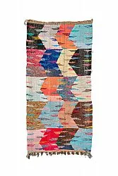 Marokkolainen Kilim matto Boucherouite 135 x 265 cm