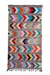 Marokkolainen Kilim matto Boucherouite 150 x 275 cm
