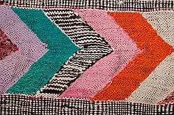 Marokkolainen Kilim matto Boucherouite 150 x 275 cm