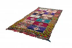 Marokkolainen Kilim matto Boucherouite 145 x 305 cm
