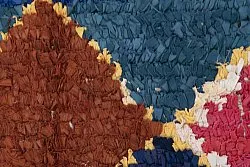 Marokkolainen Kilim matto Boucherouite 250 x 120 cm