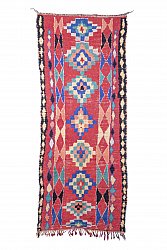 Marokkolainen Kilim matto Boucherouite 365 x 145 cm