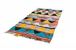 Marokkolainen Kilim matto Boucherouite 135 x 270 cm