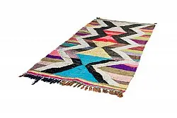 Marokkolainen Kilim matto Boucherouite 125 x 225 cm