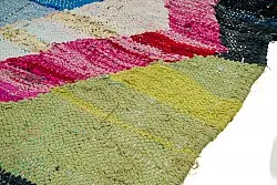 Marokkolainen Kilim matto Boucherouite 125 x 240 cm