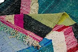 Marokkolainen Kilim matto Boucherouite 125 x 240 cm