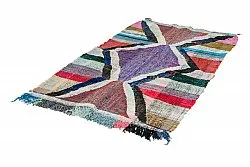 Marokkolainen Kilim matto Boucherouite 125 x 210 cm